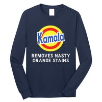 Vote Kamala Removes Nasty Orange Stains Detergent Funny Long Sleeve Shirt