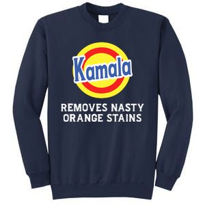 Vote Kamala Removes Nasty Orange Stains Detergent Funny Sweatshirt