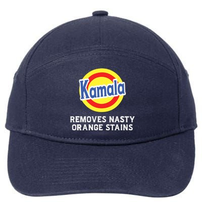 Vote Kamala Removes Nasty Orange Stains Detergent Funny 7-Panel Snapback Hat