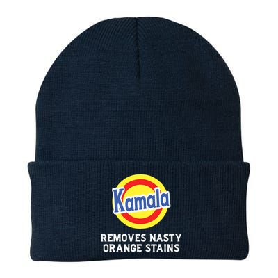 Vote Kamala Removes Nasty Orange Stains Detergent Funny Knit Cap Winter Beanie