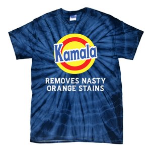 Vote Kamala Removes Nasty Orange Stains Detergent Funny Tie-Dye T-Shirt