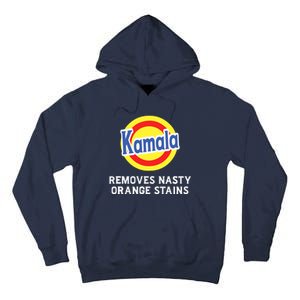 Vote Kamala Removes Nasty Orange Stains Detergent Funny Tall Hoodie