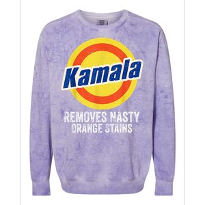 Vote Kamala Removes Nasty Orange Stains Colorblast Crewneck Sweatshirt