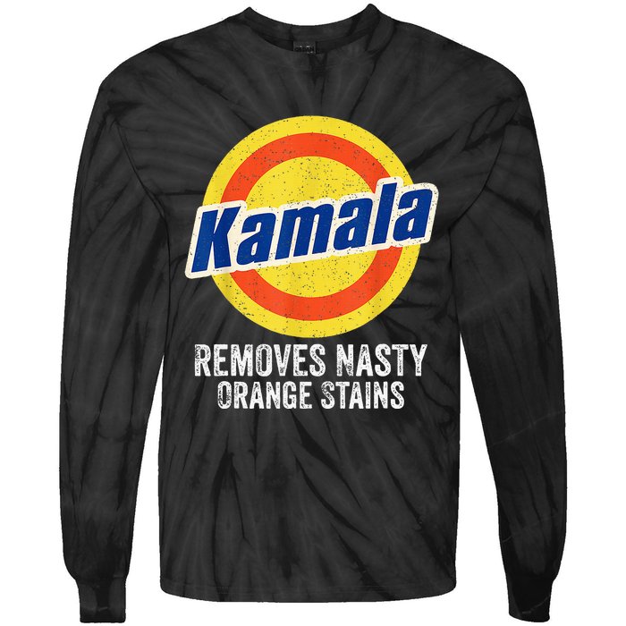 Vote Kamala Removes Nasty Orange Stains Tie-Dye Long Sleeve Shirt