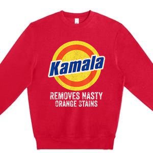 Vote Kamala Removes Nasty Orange Stains Premium Crewneck Sweatshirt