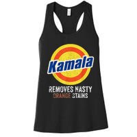 Vote Kamala Removes Nasty Orange Stains Funny Women's Racerback Tank