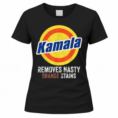 Vote Kamala Removes Nasty Orange Stains Funny Women's T-Shirt