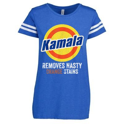 Vote Kamala Removes Nasty Orange Stains Funny Enza Ladies Jersey Football T-Shirt