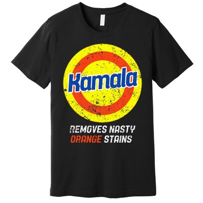 Vote Kamala Removes Nasty Orange Stains Funny Vintage Premium T-Shirt