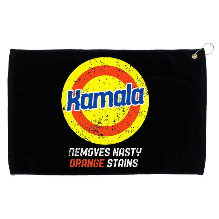 Vote Kamala Removes Nasty Orange Stains Funny Vintage Grommeted Golf Towel