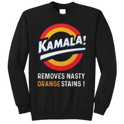 Vote Kamala Removes Nasty Orange Stains Funny Sweatshirt