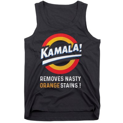 Vote Kamala Removes Nasty Orange Stains Funny Tank Top