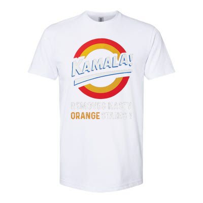 Vote Kamala Removes Nasty Orange Stains Funny Softstyle CVC T-Shirt