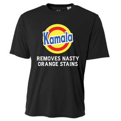 Vote Kamala Removes Nasty Orange Stains Detergent Funny Cooling Performance Crew T-Shirt