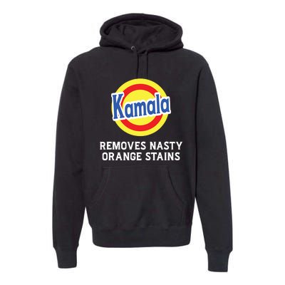 Vote Kamala Removes Nasty Orange Stains Detergent Funny Premium Hoodie