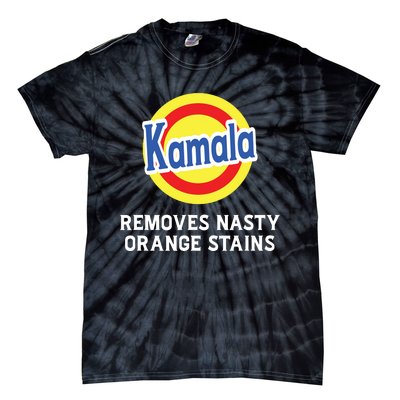 Vote Kamala Removes Nasty Orange Stains Detergent Funny Tie-Dye T-Shirt