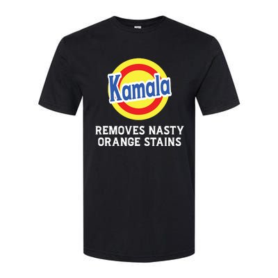 Vote Kamala Removes Nasty Orange Stains Detergent Funny Softstyle CVC T-Shirt