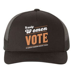 Vote Kamala Removes Nasty Orange Stains Funny Yupoong Adult 5-Panel Trucker Hat