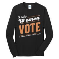 Vote Kamala Removes Nasty Orange Stains Funny Tall Long Sleeve T-Shirt