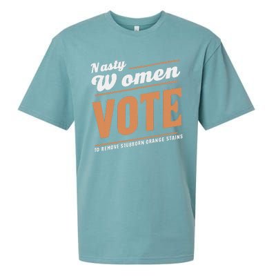 Vote Kamala Removes Nasty Orange Stains Funny Sueded Cloud Jersey T-Shirt