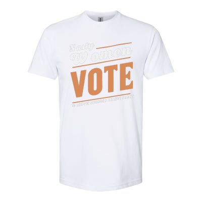 Vote Kamala Removes Nasty Orange Stains Funny Softstyle CVC T-Shirt