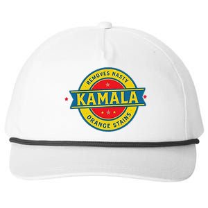 Vote Kamala Removes Nasty Orange Stains Funny Snapback Five-Panel Rope Hat