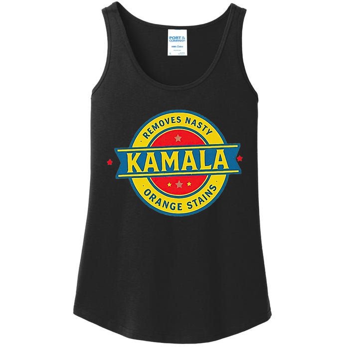 Vote Kamala Removes Nasty Orange Stains Funny Ladies Essential Tank