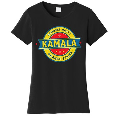 Vote Kamala Removes Nasty Orange Stains Funny Women's T-Shirt