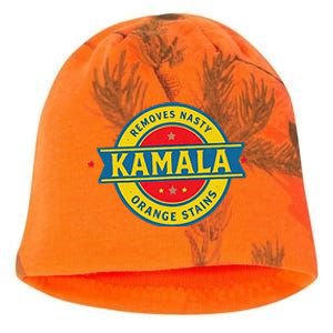 Vote Kamala Removes Nasty Orange Stains Funny Kati - Camo Knit Beanie