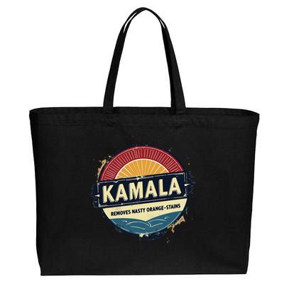 Vote Kamala Removes Nasty Orange Stains Funny Cotton Canvas Jumbo Tote