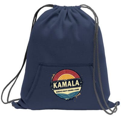 Vote Kamala Removes Nasty Orange Stains Funny Sweatshirt Cinch Pack Bag