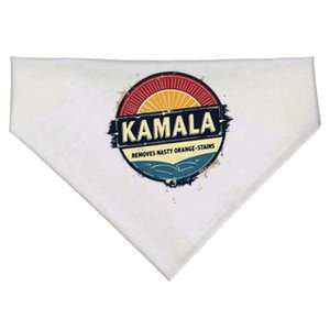 Vote Kamala Removes Nasty Orange Stains Funny USA-Made Doggie Bandana