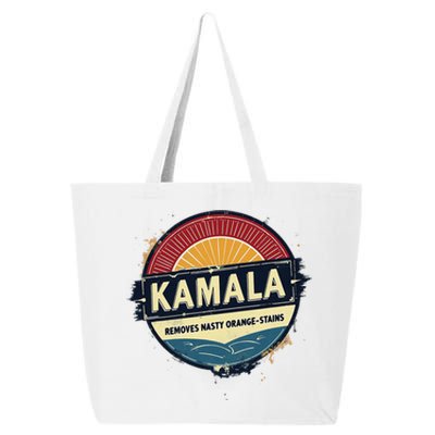 Vote Kamala Removes Nasty Orange Stains Funny 25L Jumbo Tote