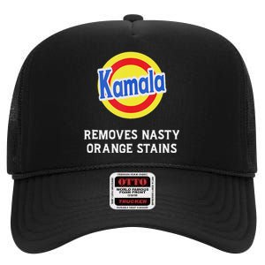 Vote Kamala Removes Nasty Orange Stains Detergent High Crown Mesh Back Trucker Hat