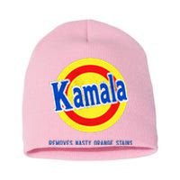 Vote Kamala Removes Nasty Orange Stains Short Acrylic Beanie