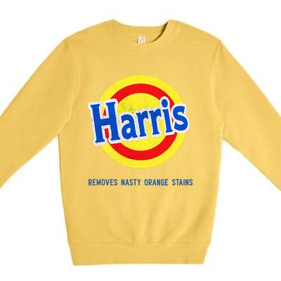 Vote Kamala Removes Nasty Orange Stains Premium Crewneck Sweatshirt