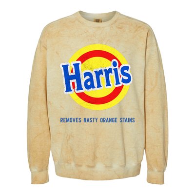 Vote Kamala Removes Nasty Orange Stains Colorblast Crewneck Sweatshirt