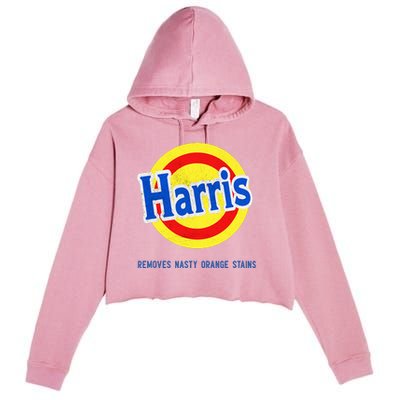 Vote Kamala Removes Nasty Orange Stains Crop Fleece Hoodie