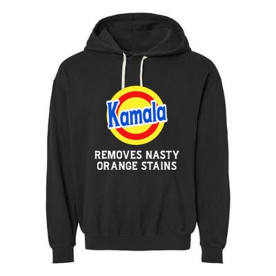 Vote Kamala Removes Nasty Orange Stains Detergent Garment-Dyed Fleece Hoodie