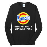 Vote Kamala Removes Nasty Orange Stains Detergent Tall Long Sleeve T-Shirt