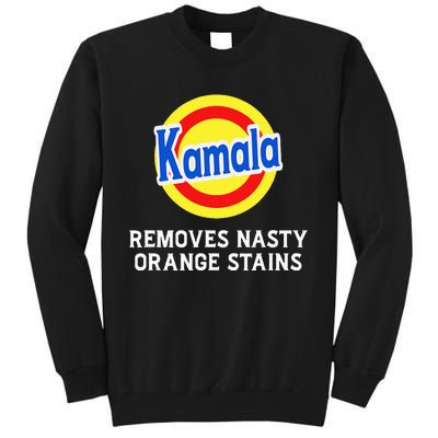 Vote Kamala Removes Nasty Orange Stains Detergent Tall Sweatshirt