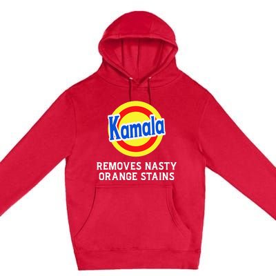 Vote Kamala Removes Nasty Orange Stains Detergent Premium Pullover Hoodie