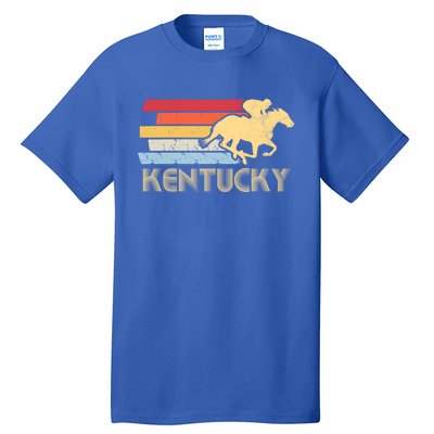 Vintage Kentucky Retro Horse Racing Derby Gift Tall T-Shirt