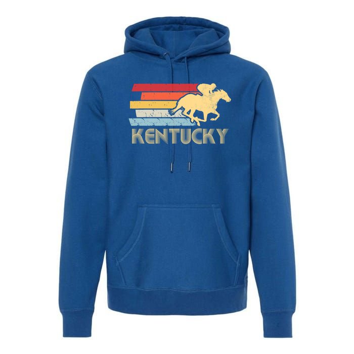 Vintage Kentucky Retro Horse Racing Derby Gift Premium Hoodie