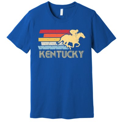 Vintage Kentucky Retro Horse Racing Derby Gift Premium T-Shirt