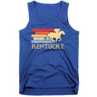 Vintage Kentucky Retro Horse Racing Derby Gift Tank Top