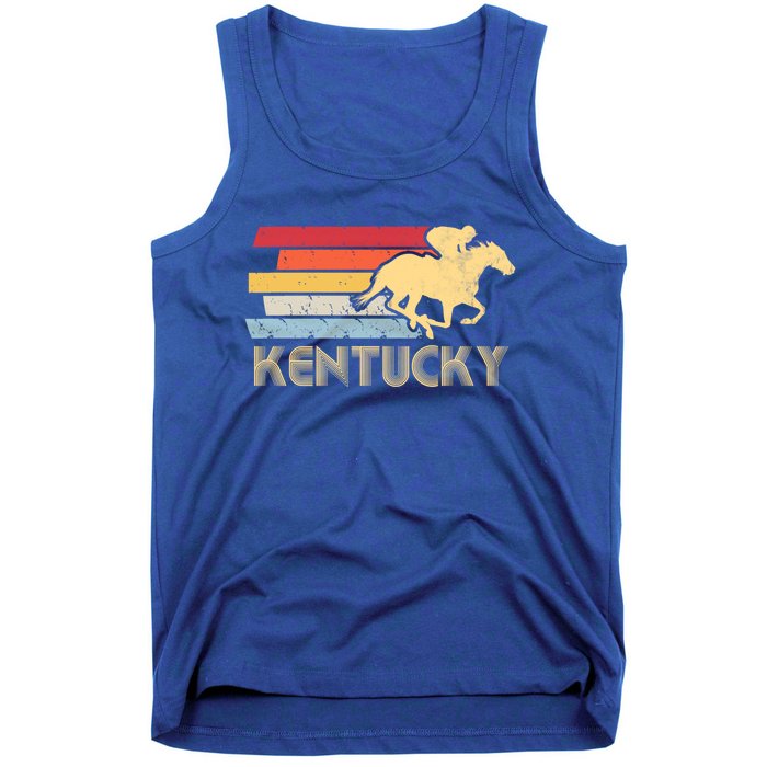 Vintage Kentucky Retro Horse Racing Derby Gift Tank Top