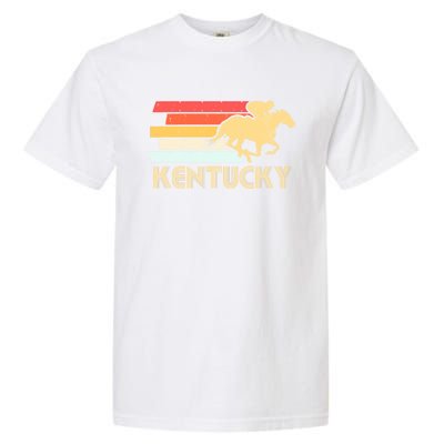 Vintage Kentucky Retro Horse Racing Derby Gift Garment-Dyed Heavyweight T-Shirt