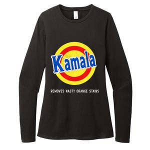 Vote Kamala Removes Nasty Orange Stains Funny Womens CVC Long Sleeve Shirt