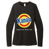 Vote Kamala Removes Nasty Orange Stains Funny Womens CVC Long Sleeve Shirt